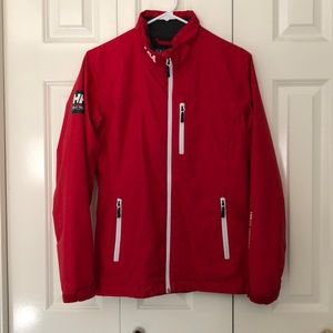 Red Helly Hansen Zip-Up Rain Jacket